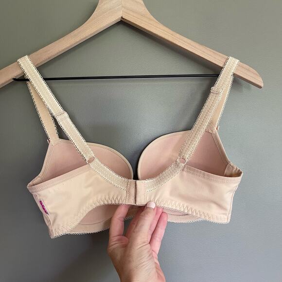 Freya Deco Nude Plunge UW Moulded Cup Bra Size 30DDD Nude Beige Underwire - Picture 13 of 16